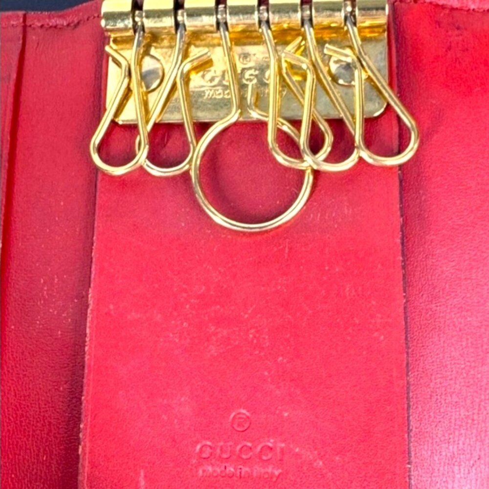Gucci Blue Blooms GG Supreme 6 Key Holder with COA - Picture 7 of 16